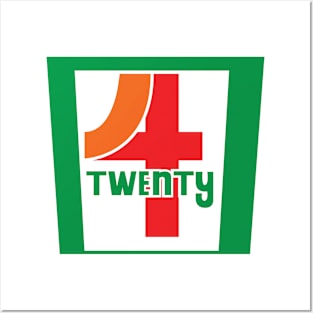 4 Twenty Gas Station Logo Posters and Art